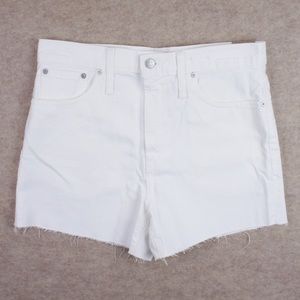 New MADEWELL The Perfect Jean Short in Tile White